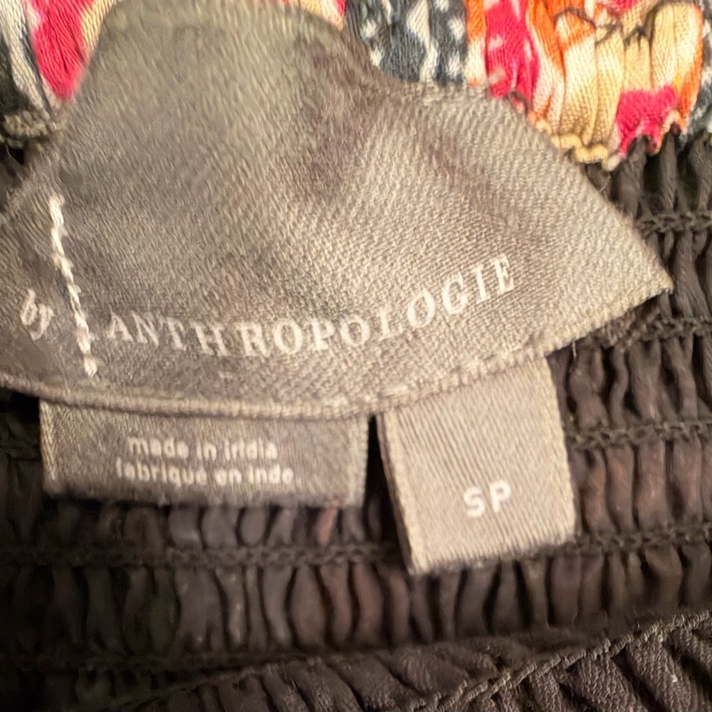 Anthropologie The Marisol Printed Smocked Gauze Maxi Dress Size Small - Picture 13 of 15